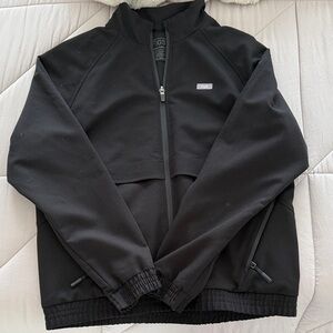 Figs Black Sydney Scrub Jacket